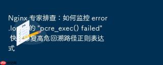 Nginx 专家排查：如何监控 error.log 中的 