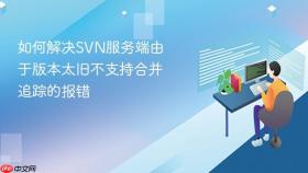 如何解决SVN服务端由于版本太旧不支持合并追踪的报错
