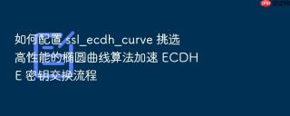 如何配置 ssl_ecdh_curve 挑选高性能的椭圆曲线算法加速 ecdhe 密钥交换流程