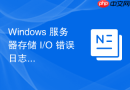 Windows 服务器存储 I/O 错误日志处理