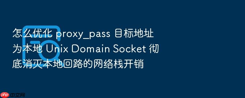怎么优化 proxy_pass 目标地址为本地 unix domain socket 彻底消灭本地回路的网络栈开销