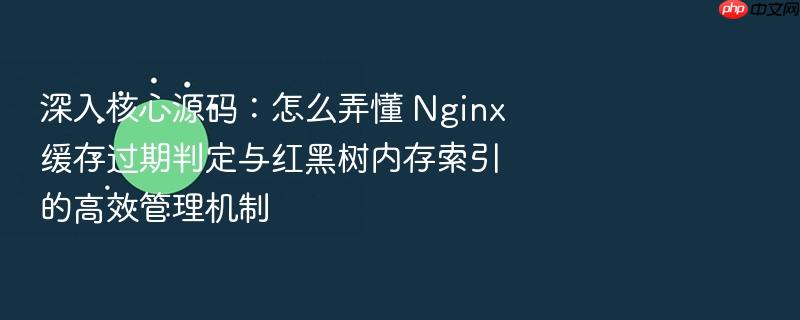 深入核心源码:怎么弄懂 nginx 缓存过期判定与红黑树内存索引的高效管理机制