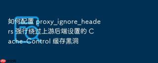 如何配置 proxy_ignore_headers 强行绕过上游后端设置的 cache-control 缓存黑洞