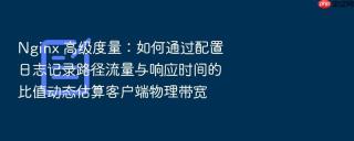Nginx 高级度量：如何通过配置日志记录路径流量与响应时间的比值动态估算客户端物理带宽