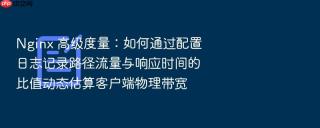 nginx 高级度量：如何通过配置日志记录路径流量与响应时间的比值动态估算客户端物理带宽