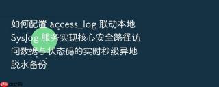 如何配置 access_log 联动本地 syslog 服务实现核心安全路径访问数据与状态码的实时秒级异地脱水备份