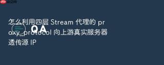 怎么利用四层 Stream 代理的 proxy_protocol 向上游真实服务器透传源 IP
