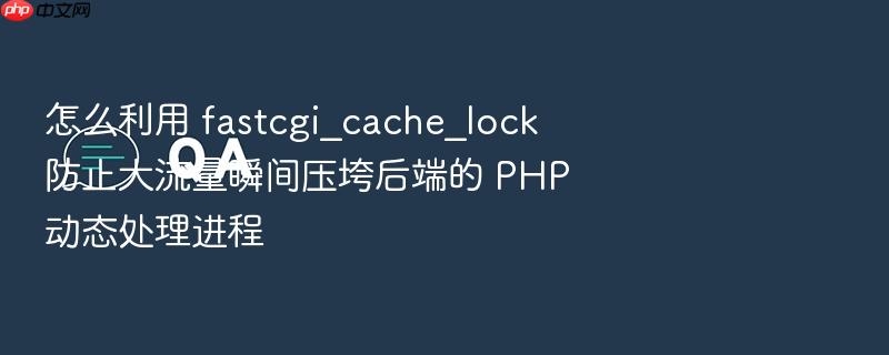怎么利用 fastcgi_cache_lock 防止大流量瞬间压垮后端的 php 动态处理进程