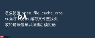 怎么配置 open_file_cache_errors 允许 nginx 缓存文件查找失败的错误信息以加速后续拒绝