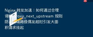 Nginx 转发加速：如何通过合理调优 proxy_next_upstream 规则防止后端路径偶发超时引发大面积请求挂起