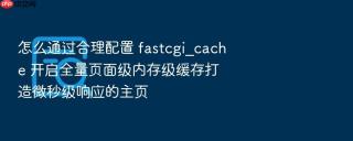 怎么通过合理配置 fastcgi_cache 开启全量页面级内存级缓存打造微秒级响应的主页