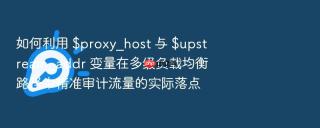 如何利用 $proxy_host 与 $upstream_addr 变量在多级负载均衡路径中精准审计流量的实际落点