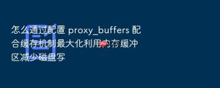 怎么通过配置 proxy_buffers 配合缓存机制最大化利用内存缓冲区减少磁盘写