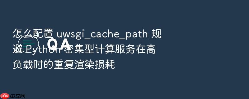怎么配置 uwsgi_cache_path 规避 python 密集型计算服务在高负载时的重复渲染损耗
