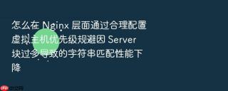 怎么在 nginx 层面通过合理配置虚拟主机优先级规避因 server 块过多导致的字符串匹配性能下降