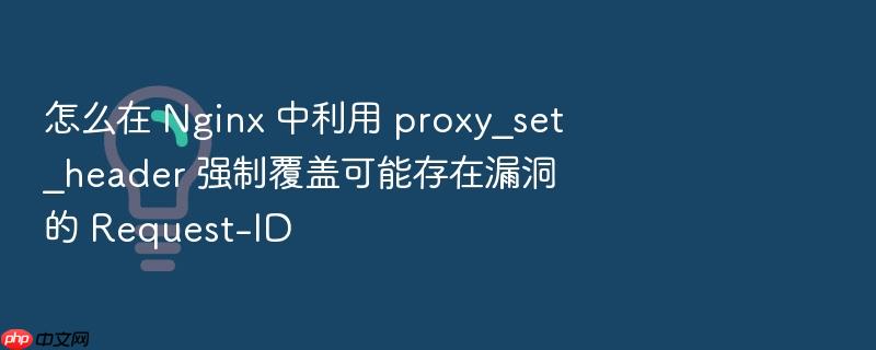 怎么在 nginx 中利用 proxy_set_header 强制覆盖可能存在漏洞的 request-id