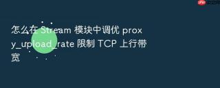 怎么在 stream 模块中调优 proxy_upload_rate 限制 tcp 上行带宽