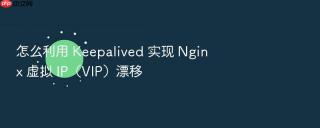 怎么利用 keepalived 实现 nginx 虚拟 ip(vip)漂移
