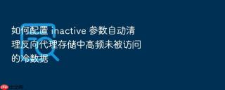 如何配置 inactive 参数自动清理反向代理存储中高频未被访问的冷数据