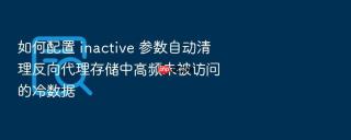 如何配置 inactive 参数自动清理反向代理存储中高频未被访问的冷数据