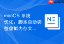 macOS 系统优化：脚本自动调整虚拟内存大小