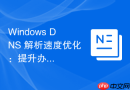 Windows DNS 解析速度优化：提升办公内网响应