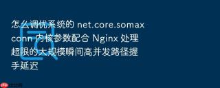 怎么调优系统的 net.core.somaxconn 内核参数配合 nginx 处理超限的大规模瞬间高并发路径握手延迟