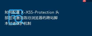 如何配置 x-xss-protection 头部显式激活陈旧浏览器的跨站脚本过滤保护机制