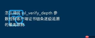怎么调优 ssl_verify_depth 参数控制客户端证书链条逐级追溯的最高限制