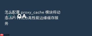 怎么配置 proxy_cache 模块将动态 API 转化为高性能边缘缓存服务