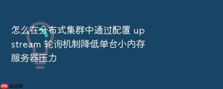 怎么在分布式集群中通过配置 upstream 轮询机制降低单台小内存服务器压力