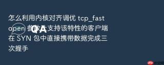 怎么利用内核对齐调优 tcp_fastopen 参数让支持该特性的客户端在 syn 包中直接携带数据完成三次握手