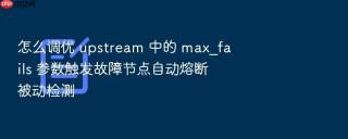 怎么调优 upstream 中的 max_fails 参数触发故障节点自动熔断被动检测