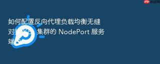 如何配置反向代理负载均衡无缝对接 k8s 集群的 nodeport 服务端口