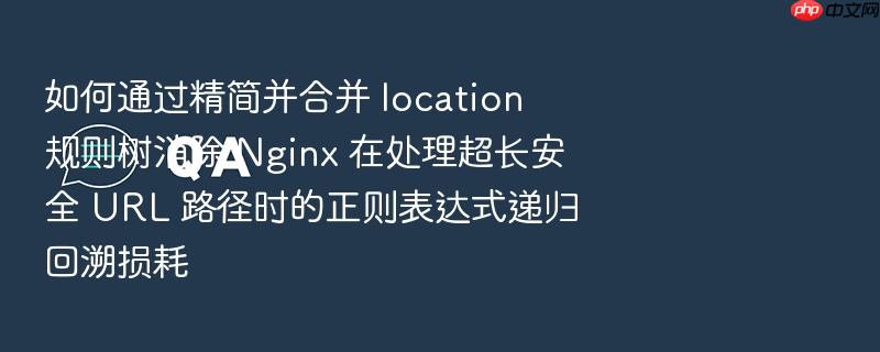 如何通过精简并合并 location 规则树消除 nginx 在处理超长安全 url 路径时的正则表达式递归回溯损耗
