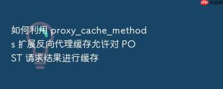 如何利用 proxy_cache_methods 扩展反向代理缓存允许对 post 请求结果进行缓存