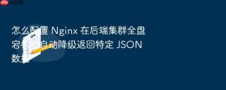 怎么配置 nginx 在后端集群全盘宕机时自动降级返回特定 json 数据