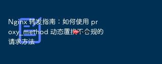 nginx 转发指南:如何使用 proxy_method 动态置换不合规的请求方法