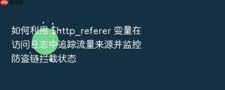 如何利用 $http_referer 变量在访问日志中追踪流量来源并监控防盗链拦截状态
