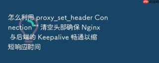 怎么利用 proxy_set_header connection \