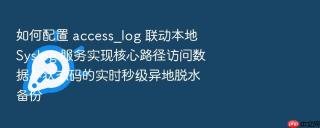 如何配置 access_log 联动本地 syslog 服务实现核心路径访问数据与状态码的实时秒级异地脱水备份