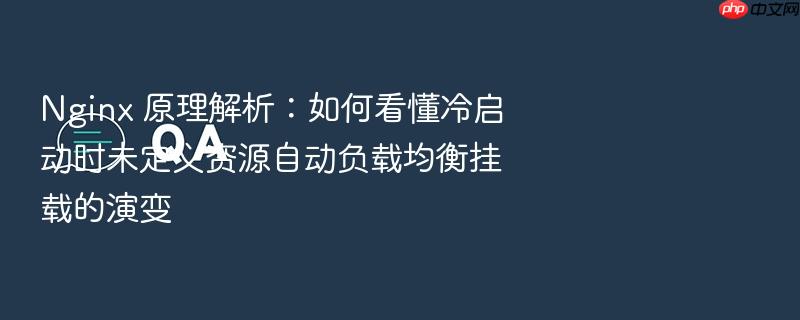 nginx 原理解析:如何看懂冷启动时未定义资源自动负载均衡挂载的演变