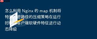 怎么利用 Nginx 的 map 机制将特定加密路径的压缩策略在运行时根据客户端软硬件特征进行动态降级