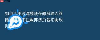 如何巧用过滤模块在微前端沙箱隔离机制中拦截非法负载均衡规则篡改