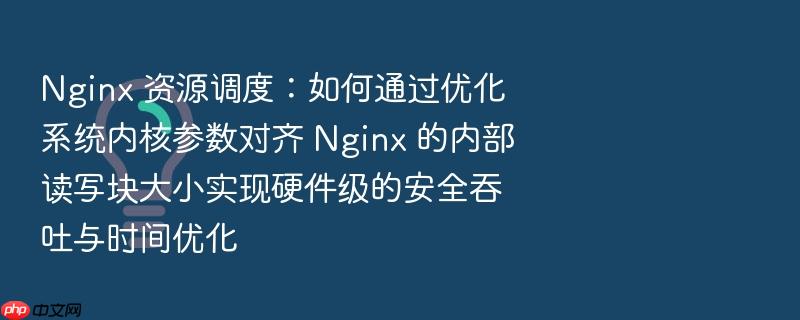 nginx 资源调度:如何通过优化系统内核参数对齐 nginx 的内部读写块大小实现硬件级的安全吞吐与时间优化