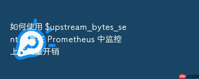 如何使用 $upstream_bytes_sent 变量在 prometheus 中监控上行流量开销