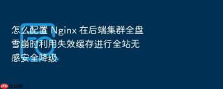 怎么配置 nginx 在后端集群全盘雪崩时利用失效缓存进行全站无感安全降级