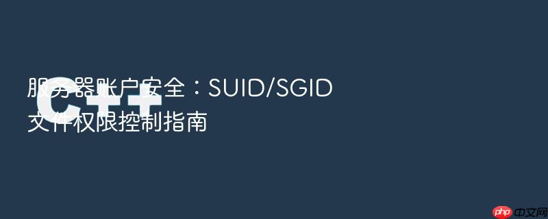 服务器账户安全:suid/sgid 文件权限控制指南