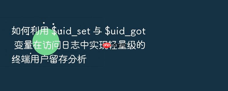 如何利用 $uid_set 与 $uid_got 变量在访问日志中实现轻量级的终端用户留存分析