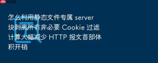 怎么利用静态文件专属 server 块剥离所有非必要 cookie 过滤计算大幅减少 http 报文首部体积开销
